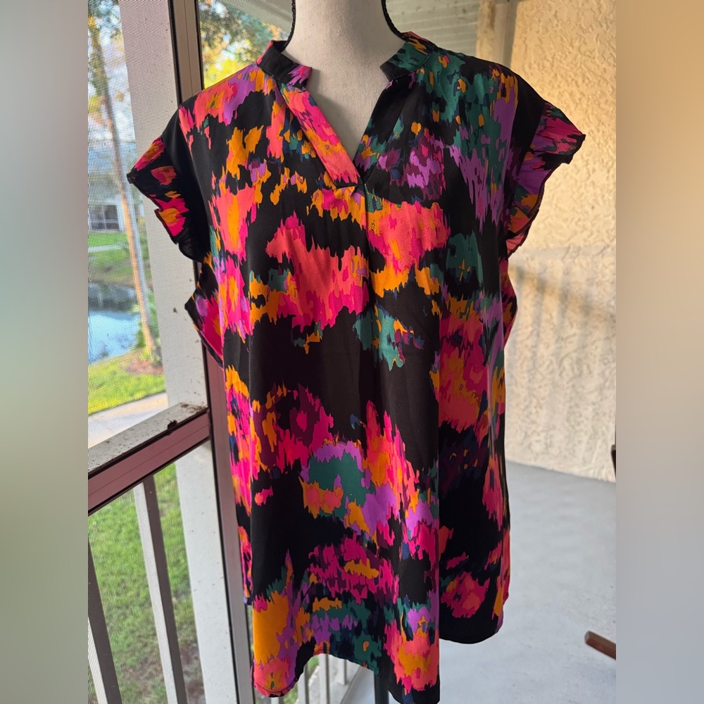 Vibrant Multicolor Women's Top